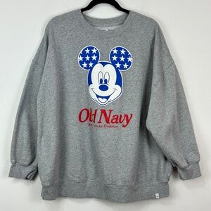 Disney X Old Navy Women's Mickey Mouse Novelty Sweatshirt XL Casual